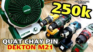 Quạt máy chạy pin và điện chính hãng DEKTON