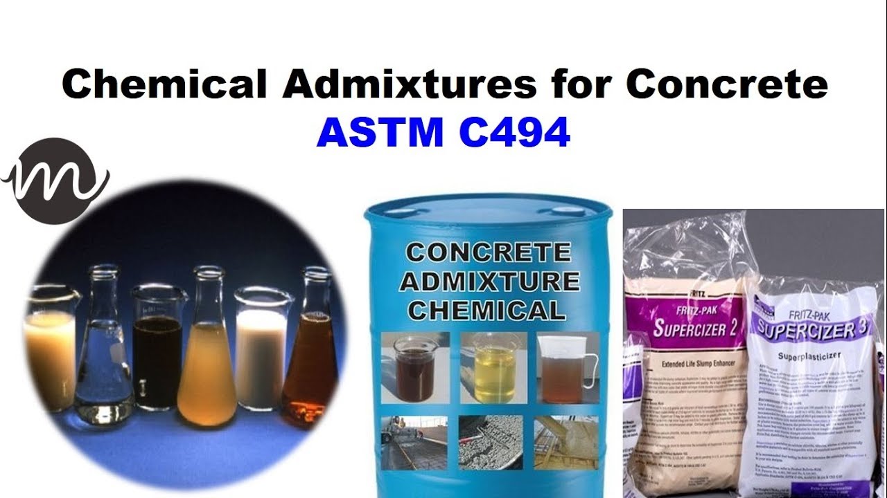 Chemical Admixtures For Concrete ASTM C494 ||#MaawaWorld|| - YouTube