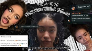 The fall of Christina Violet Wilson | predators in the regression community ￼