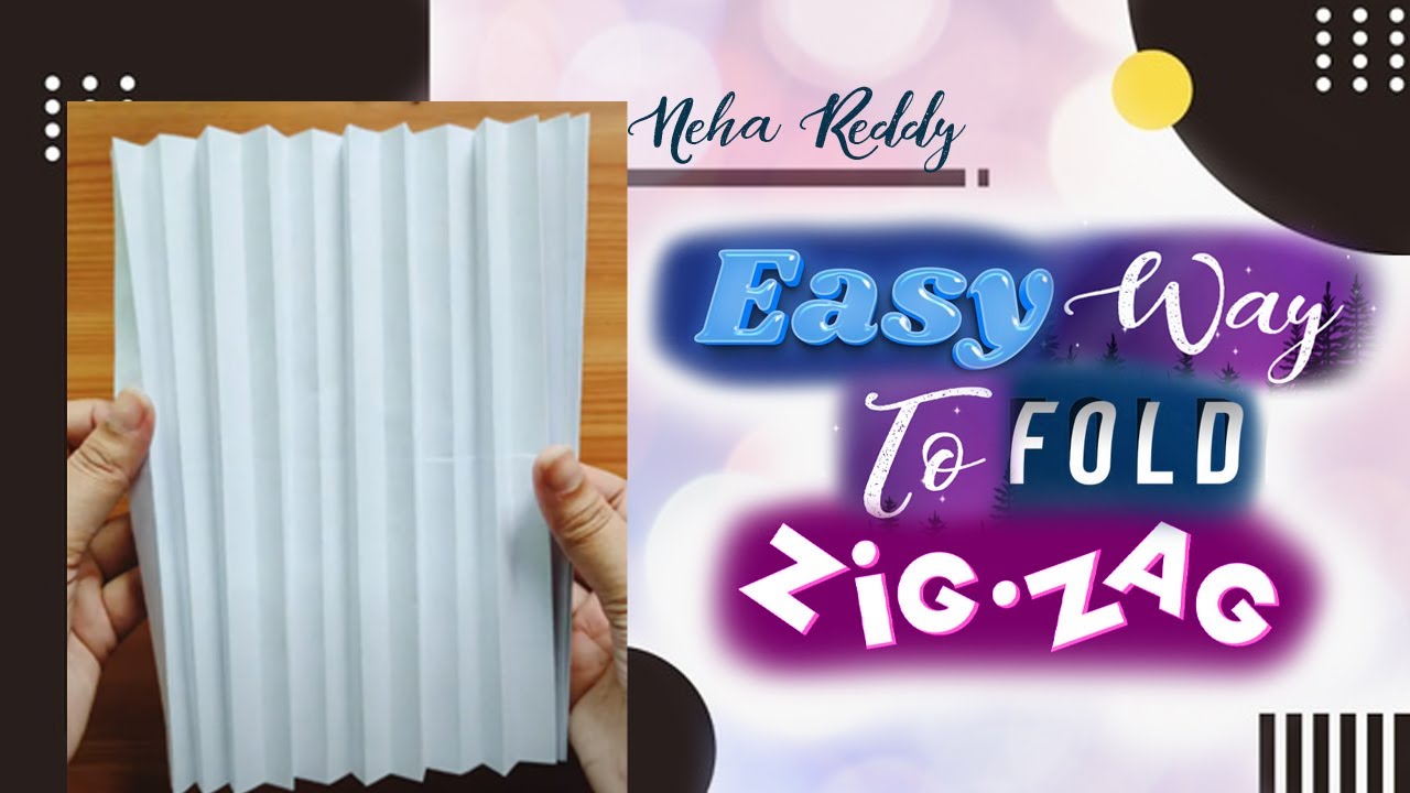 How To Fold Zig Zag Easy Trick Youtube