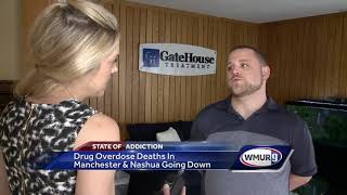 Drug overdose death rates drop in Manchester and Nashua