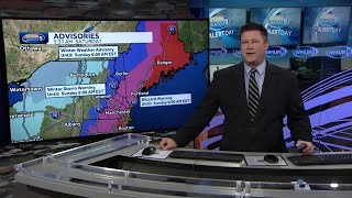 Video: Nor'easter with heavy snow moves into New Hampshire Saturday