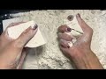 7 fresh chalk blocks asmr so crispy crunchy gym chalk crush☁️☁️☁️