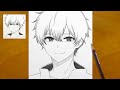 How to Draw a Handsome Anime Boy | Easy Step-by-Step Drawing