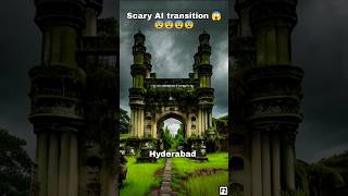 Scary AI transition 😱😨😨😨😨 Hyderabad without human #ai #trending #shorts #aiart