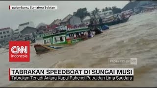 Tabrakan Speedboat di Sungai Musi, Dua Orang Tewas