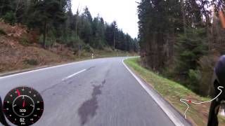 [HD+] Road Bike Descent with Overlay, defect Garmin Virb Elite