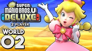 New Super Mario Bros. U Deluxe - World 2: Layer-Cake Desert! (2 Player)