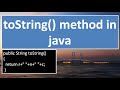 toString() method in JAVA,#82