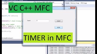 VS C++ MFC : Tutorial use TIMER in MFC C++