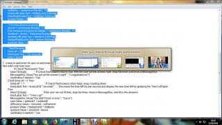 How to create math quiz application using VS10 (Visual Studio 2010)