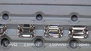 2 ct Emerald Cut Diamond Comparison