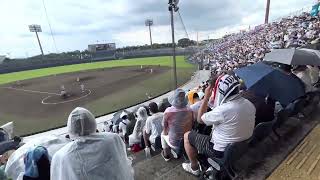 八回の裏から高校野球選手権群馬大会決勝を観にいく