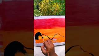 TV യിൽ ഒരു പെയിന്റിംഗ് ആയാലോ/#shorts#diy#youtubeshorts#art#painting#craftwithgreeshma