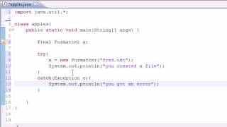 Java Programming Tutorial - 79 - Creating Files