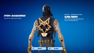 HOW TO GET RANKED ALPHA TROPHY BACK BLING IN FORTNITE!