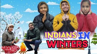 Indians in Winters || Types of people During winter || Entertainer Kidz || Teen Ki Tigdi