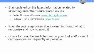 Comdata Webinar | Fraud Prevention: How to Avoid Card Skimming
