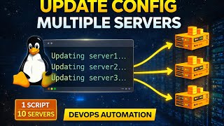 Shell Script to Update Config File on Multiple Servers | Replace IP & Port | DevOps Tutorial