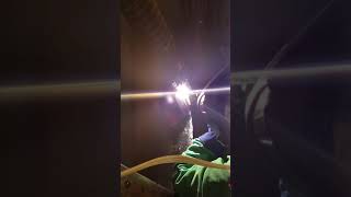 My dad welding. Practice for d1.5