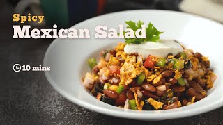 Spicy Mexican Salad | Mexican Salad | Corn and Bean Salad | Salad Recipes | Cookd