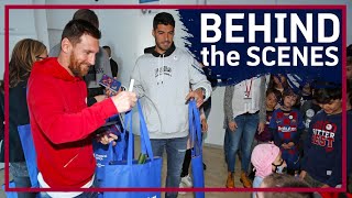 Barça players bring festive cheer to local hospitals