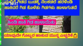 ಗಿಡಕ್ಕೆ ಹಿಂಡಿ ಹಾಕಿ ಗಿಡ ಎಲ್ಲಾ ಹಾಳಾಯಿತು🙆 ಗೊಬ್ಬರ ಹಾಕುವ ಮುನ್ನ ಎಚ್ಚರ 🙏18