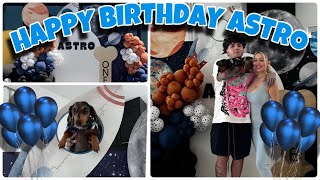 WE THREW WEENIE HIS 1st BIRTHDAY PARTY!! (Astros First Birthday)