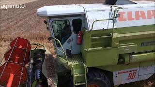 The 2018 CLAAS DOMINATOR 96 combine (in action)