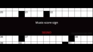 Music-score sign Crossword Clue Solution