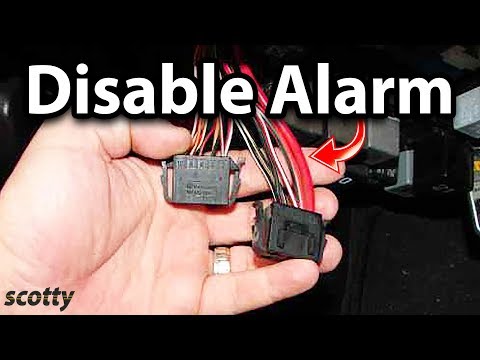 Where is the car alarm located?