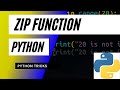 How to use zip function in python Tutorial | zip Python