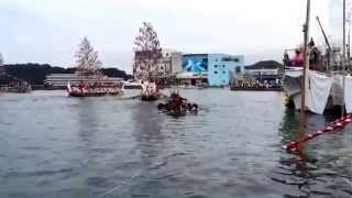 勝浦八幡神社例大祭   海中神事2