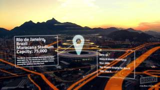 3D infographic video of Rio de Janeiro city.