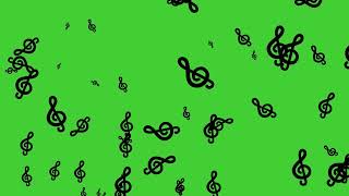 Musical Note Treble Clef on Green Screen Background | NO COPYRIGHT | HD | FREE DOWNLOAD