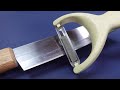 Simple way to sharpen a razor sharp knife ! -  sharpen knives quickly  (Razor Sharp!)