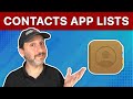 Using Lists in Contacts on Mac, iPhone and iPad