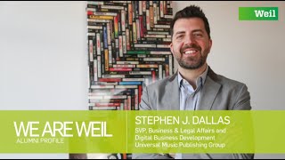 Weil Alumni Profile - Stephen J. Dallas on Digital Music Trends