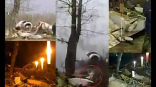 ASSASSINATION!   Enhanced Smolensk Russia crash site video w  English   Polish translations