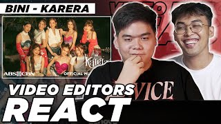 VIDEO EDITORS REACT TO Karera Official Music Video | BINI