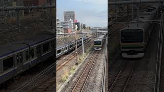 通勤特急湘南　上り電車　Shonan-Shinjuku Line inbound train