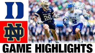 #1 Notre Dame vs #3 Duke Lacrosse Highlights - Championship | 2024 College Lacro