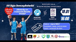 NA ŻYWO:  Pogoń Mogilno Koszykówka - Świecki Klub Koszykówki  (III liga)