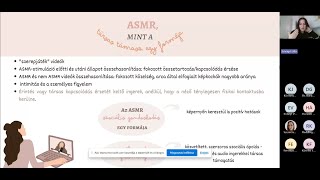 Sóvágó Lilla - Kutatások az ASMR jelenség témakörében