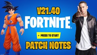 New Fortnite Update V21.40 Patch Notes! (Fortnite New Update)