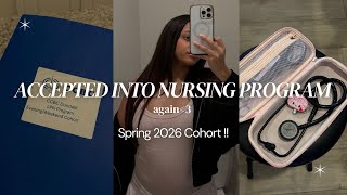 ACCEPTED INTO NURSING PROGRAM | SPRING COHORT 2026