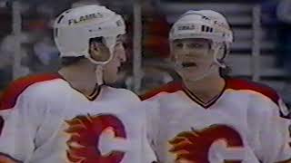1987 Winnipeg Jets vs  Calgary Flames Game#2, #3 First Round