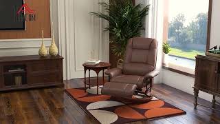 🛋️ Relax in Style: HOMCOM Faux Leather Manual Recliner