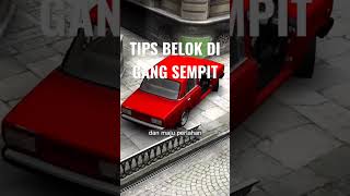 Tips belok di gang sempit..#stirmobil #tutorial #mobilmanual #mobilmatic