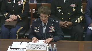 Gen. Van Ovost delivers command posture statement to House Armed Services Committee Subcommittees